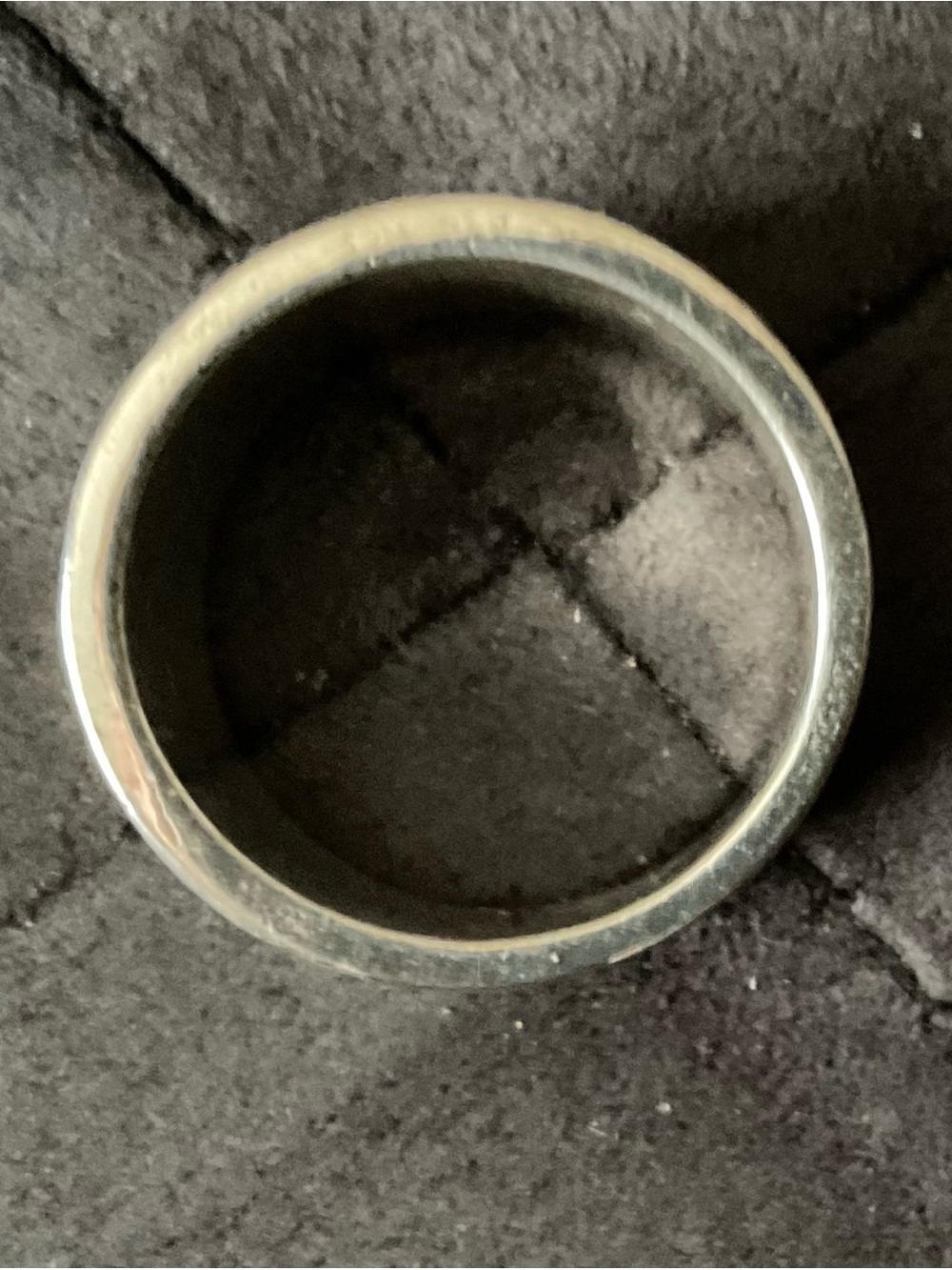 Vintage 1990s Solid Silver Wide Cigar Band Ring - Picture 10 of 10